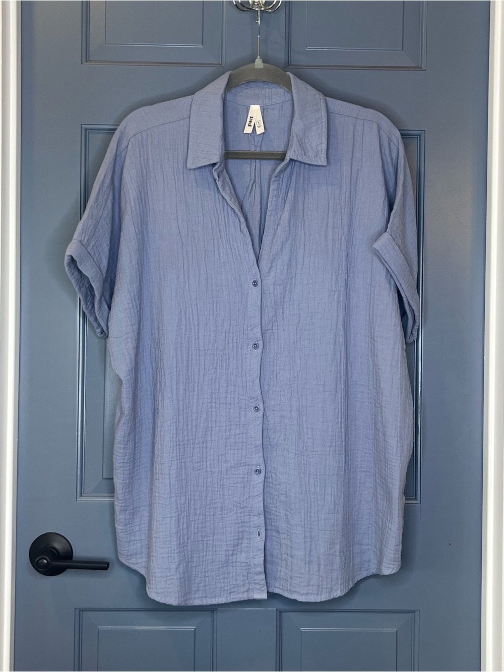New Pact organic coastal gauze oversized shirt